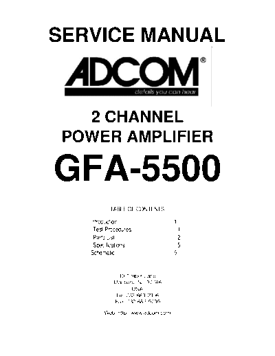 hfe_adcom_gfa-5500_service