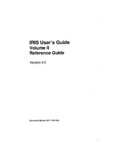007-1101-040_IRIS_Users_Guide_Vol2_V4.0_1987