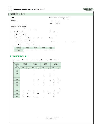 Incap [radial thru-hole] IL1 Series