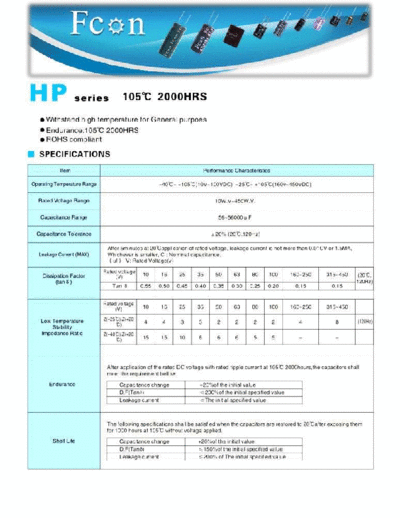 Fcon [snap-in] HP Series