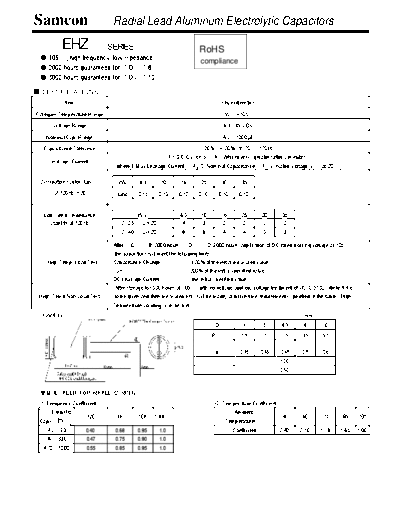 Samcon [radial thru-hole] EHZ Series