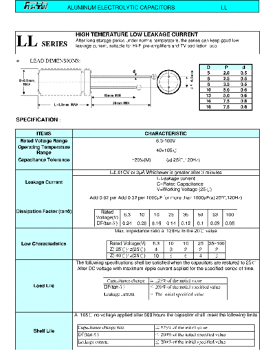 FuhYin [radial thru-hole] LL series