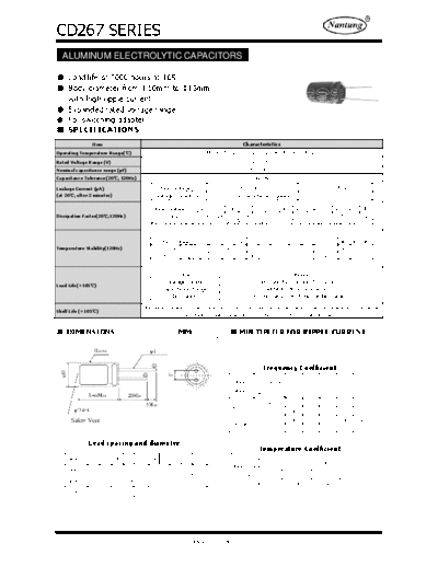 Nantung [radial thru-hole] CD267 Series