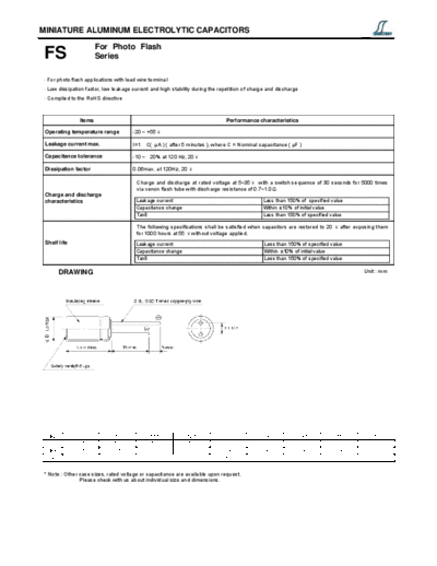 Decon [radial thru-hole] FS Series