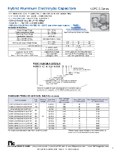 NIC [polymer smd] NSPE-S Series