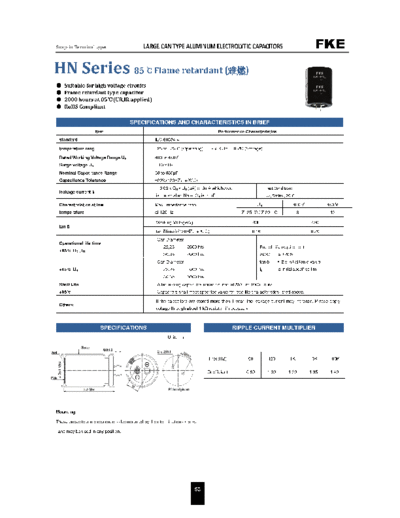 FKE [snap-in] HN SERIES Series