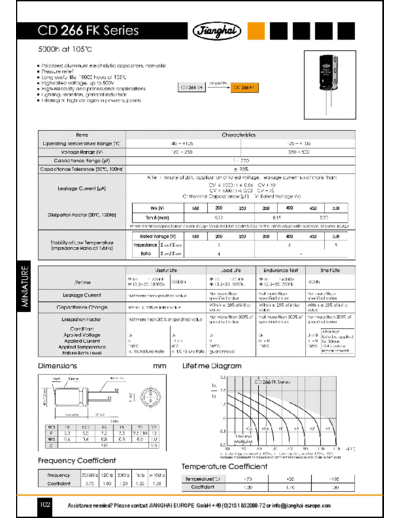 Jianghai [radial thru-hole] FK Series