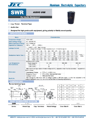 JEC [screw-terminal] SWR Series