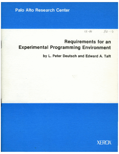 CSL-80-10_Requirements_for_an_Experimental_Programming_Environment