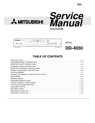 hfe_mitsubishi_dd-4030_service