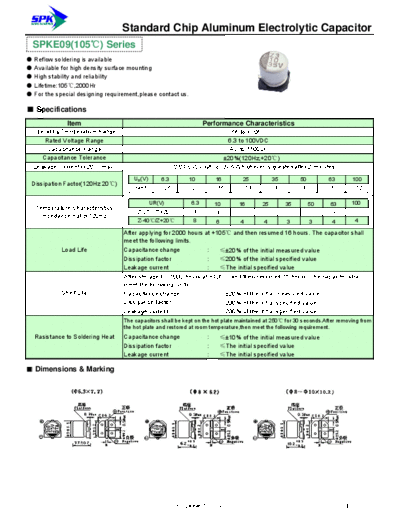 SPK [smd] SPKE09 Series