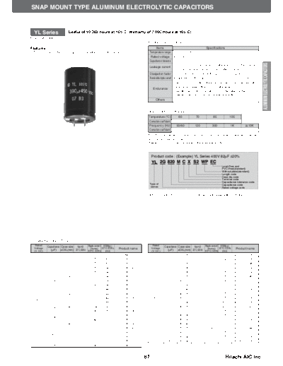Hitachi [snap-in] YL Series