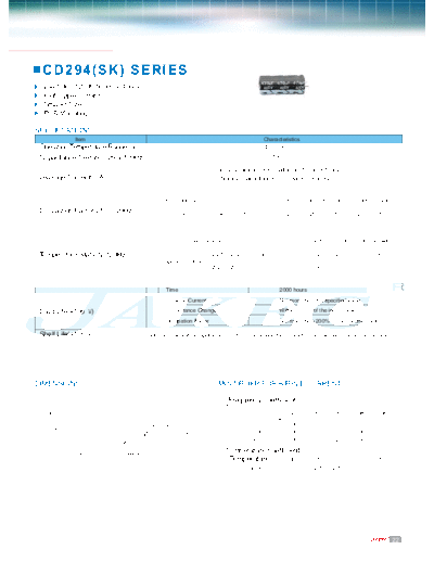 Jakec [snap-in] CD294 (SK) Series