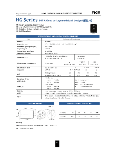 FKE [snap-in] HG SERIES Series