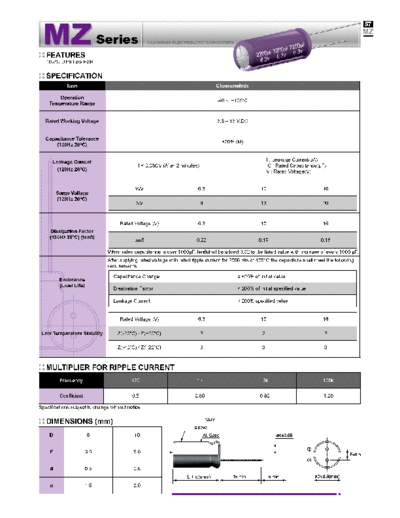 Evercon [radial thru-hole] MZ Series
