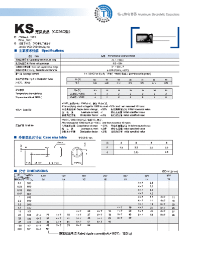 S.I. [radial thru-hole] CD26C Series