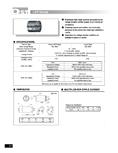 OST [snap-in] LSR series