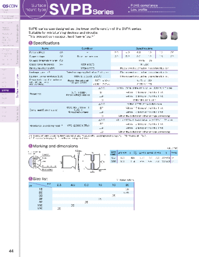 Sanyo [polymer SMD] SVPB Series