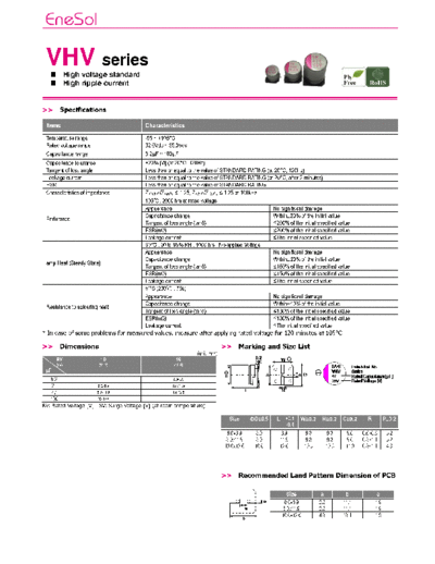 Matsuki-Enesol (MPCAP-EneCAP) [SMD polymer] VHV Series