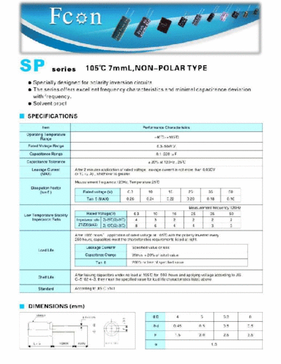 Fcon [non-polar radial] SP Series