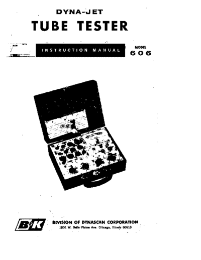 B & K 606 Manual
