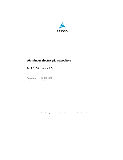 Epcos [non-polar radial] B42824-B42851 Series