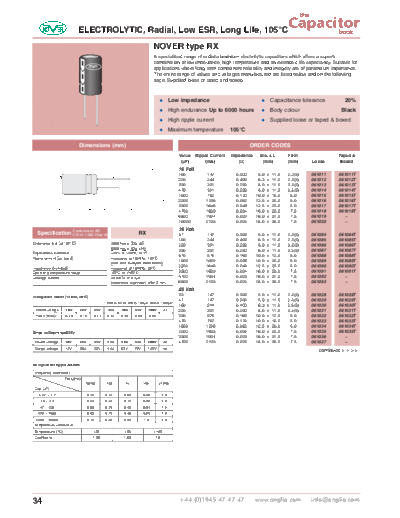 Nover [radial thru-hole] RX Series