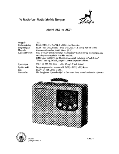 Radiofon modell-BK2-og-BK2V-s