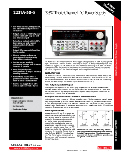 2231A PowerSupply_DataSheet