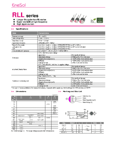 Matsuki-Enesol [MPCAP-EneCAP] [polymer thru-hole] RLL Series