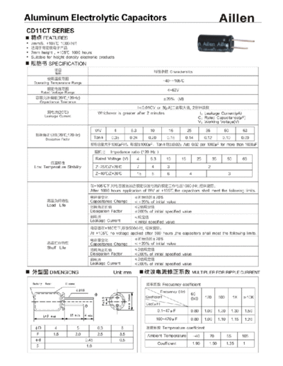 Aillen [radial thru-hole] CD11CT Series