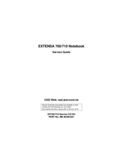 Extensa 700 710