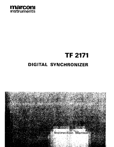 tf2171 digital synchronizer
