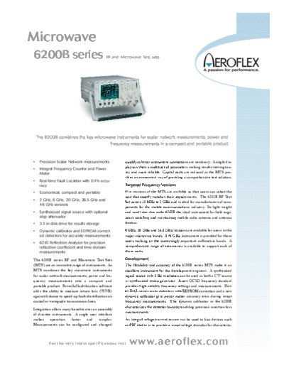 MARCONI 6200B Specifications