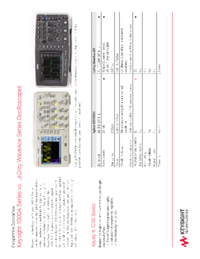 1000A Series vs. LeCroy WaveAce Series Oscilloscopes - Competitive Comparison 5990-9992EN c20140722 [2]