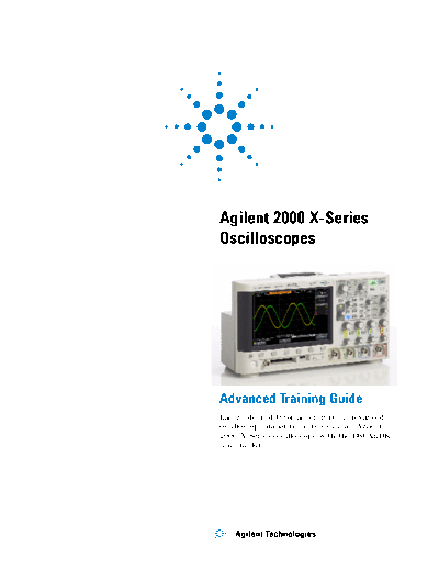 2000 X-Series Oscilloscopes Advanced Training Guide 75010-97012 c20130405 [104]