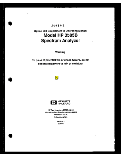 3585B_OM_1 opt 001 Sweep gating only