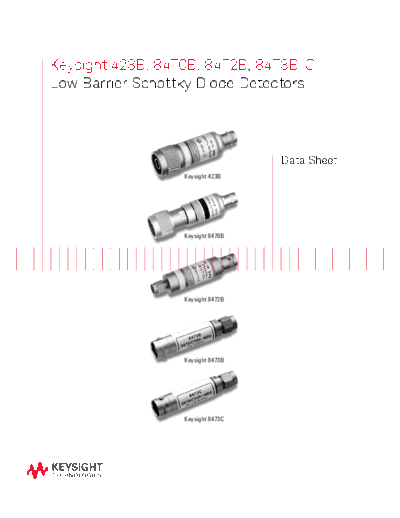 5952-8299 423B_252C 8470B_252C 8472B_252C 8473B C Low Barrier Schottky Diode Detectors - Data Sheet c20140715 [6]