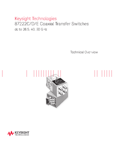 5968-2216E 87222C D E Coaxial Transfer Switches - Technical Overview c20140706 [13]