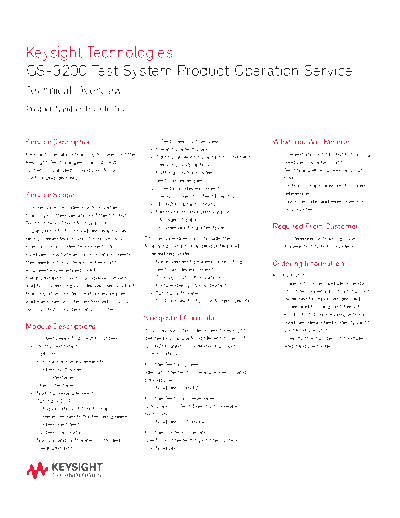 5988-8215EN GS-9200 Test System Product Operation Service - Technical Overview c20140904 [2]