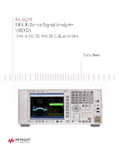 5989-6529EN N9010A EXA X-Series Signal Analyzer - Data Sheet c20140829 [22]