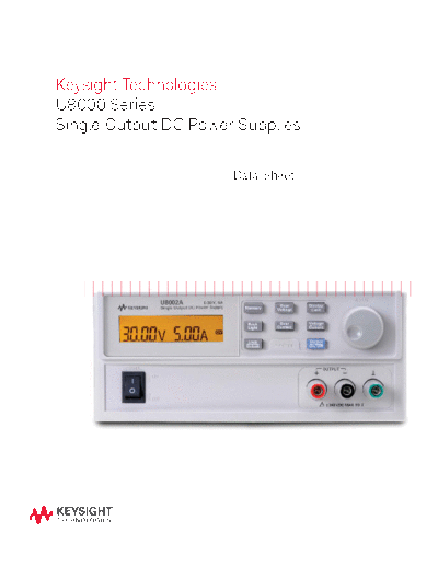 5989-7182EN U8000 Series Single Output DC Power Supplies - Data Sheet c20141008 [8]