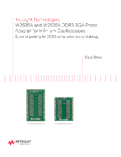5989-7643EN W2635A & W2636A DDR3 BGA Probe Adapter for Infiniium oscilloscopes c20140903 [12]