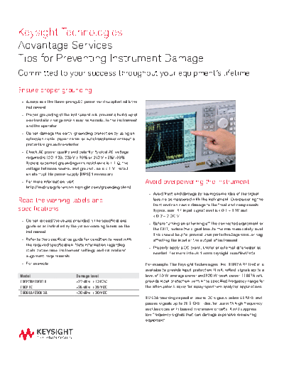 5989-8804EN Tips for Preventing Instrument Damage - Product Fact Sheet c20141003 [2]