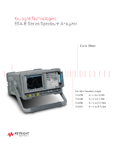 5989-9815EN ESA-E Series Spectrum Analyzer - Data Sheet c20140902 [19]