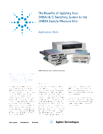 5989-1581EN The Benefits of Updating Your 3499A B C Switching System to the 34980A Switch Measure Unit c20130815 [20]