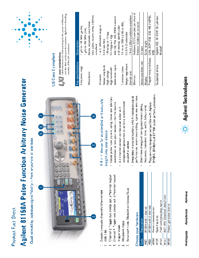 5990-4565EN 81150A Pulse Function Arbitrary Noise Generator - Product Fact Sheet c20130720 [2]