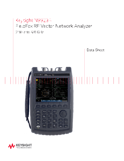 5990-5363EN N9923A FieldFox RF Vector Network Analyzer - Data Sheet c20140730 [18]
