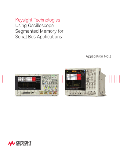 Serial Bus Options for InfiniiVision X-Series Oscilloscopes