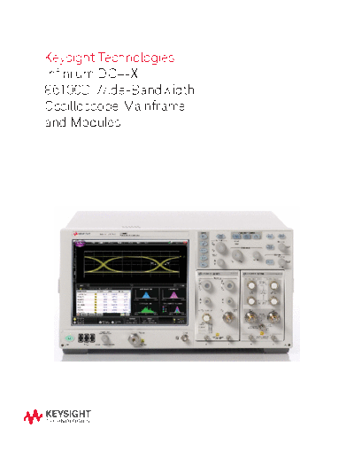 5990-5822EN Infiniium DCA-X 86100D Wide-Bandwidth Oscilloscope Mainframe and Modules - Brochure c20141023 [24]